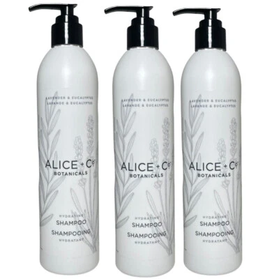 (3) Alice + Co Botanicals Hydrating Shampoo Lavender & Eucalyptus 12oz New - Image 1 of 4