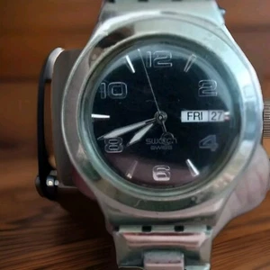Swatch Karting Spirit Watch YGS777, 1 15/32in V8 & New Battery Stainless Steel - Picture 1 of 7