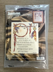 JANLYNN  Counted Cross Stitch Kit  "Web Of Life"   11"x14"  Complete + Hoop  NEW - Picture 1 of 12