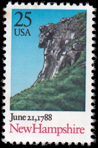 US Stamp #2344 - 1988 25¢ New Hampshire Statehood, EzGrade™ G/VG, MNH, OG - Picture 1 of 3
