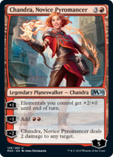 CHANDRA, NOVICE PYROMANCER ~mtg NM-M M20 Magic 2020 Unc x4