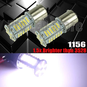 2X 1156 36smd 7014 LED White Reverse Back Up Tail Lights Bulbs - Picture 1 of 2