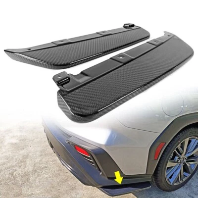 Carbon Fiber Fits For Subaru WRX STI 5th Rear Splitter Bumper Canards Spoiler Foto 1 de 4