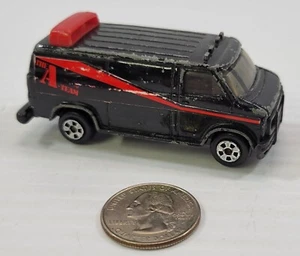 KK) Furgoneta diecast vintage ERTL GMC A-Team 1983 Stephen J Cannell negra - Imagen 1 de 14