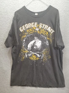 George Strait 2010 Tour Shirt 2-Sided Tour Dates Texas Star Tee Sz XL Tultex Tag - Picture 1 of 7