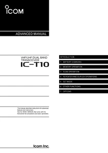 Icom IC-T10 Advanced Manual: 48 Pages, Coil Bound, Free Shipping - Picture 1 of 1
