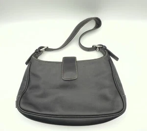 Vintage Coach #7789 Hobo-Geldbörse schwarz Glattleder - Bild 1 von 8