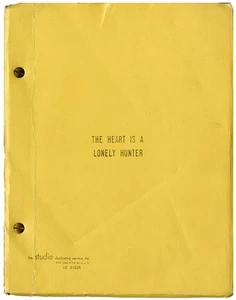 HERZ IST EIN EINSAMER JÄGER, DER [ca. 1968] Filmskript von Thomas C. Ryan - Bild 1 von 3