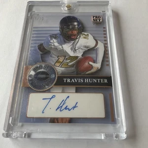 Travis Hunter 2023 Leaf Pro Set Platinum Pure Rookie Auto Autograph 5/10 - Picture 1 of 3