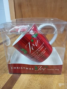 Christmas Joy Ceramic Mug - Mint in Box - Picture 1 of 4