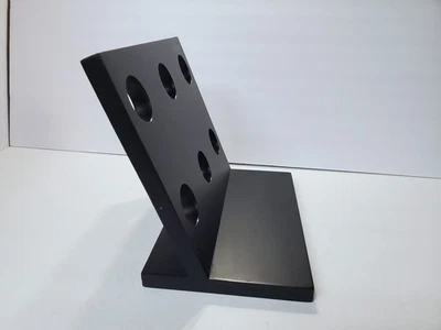 现代风格 UMBRA 黑木浮瓶葡萄酒瓶架展示 — 第 1/4 张图片