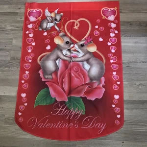 Encantadoras Colas Ratones Jardín Patio Bandera Grande Exterior Feliz Día de San Valentín - Imagen 1 de 6