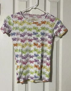 Place Pajama Set Girls 14 Butterfly Colorful - Picture 1 of 11