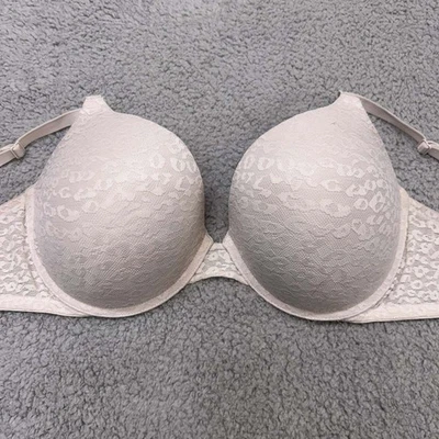 Pink Bra 36DD Push Up Bra Wear Everywhere Super Push-Up Victoria Secret - Image 1 of 4