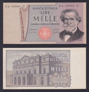 Banconota Italia 1000 lire Verdi 1973 P.-101a FDS/UNC - Picture 1 of 1