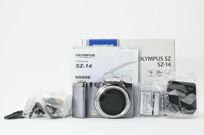 Olympus SZ-14 Silver 14.0 MP Compact Digital Camera 24x Optical Zoom w/Box  - Image 1 of 4