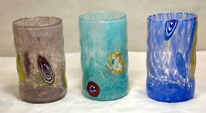 Three Vintage Murano Glass Tumblers - Picture 1 of 15