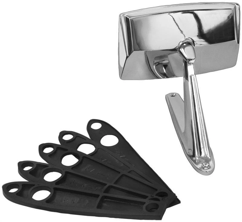 1967-68 Mustang & 67 Bronco Standard Outside Mirror w/ Gasket New Dii - Image 1 of 1