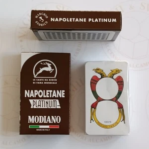 CARTE DA GIOCO MODIANO NAPOLETANE PLATINUM MARRONE (300167) - Foto 1 di 3