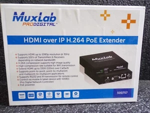 MuxLab 500757-RX HDMI over IP H.264 PoE Receiver (G) - Picture 1 of 9