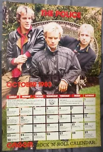 PÓSTER PINUP THE POLICE/STING/STEWART COPELAND/REVISTA 1983 CENTERFOLD - Imagen 1 de 1