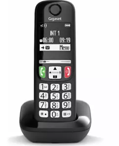 SIEMENS GIGASET E270 CORDLESS BLACK VIVAVOCE TASTI GRANDI ILLUMINATI - Picture 1 of 2