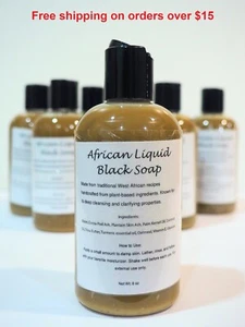 LIQUID African Black Soap Duschgel mit Kurkuma, Vitamin E und Haferflocken - Bild 1 von 4