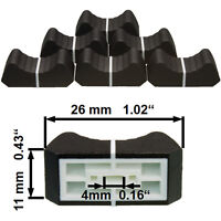 10 x Black Slide Potentiometer Mixer Fader Knob 19mmLx12mmW for 4mm Shaft ERHnh8