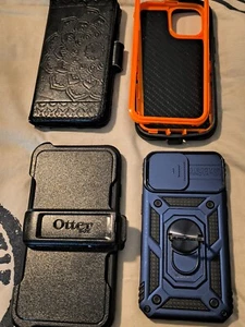 Otter iPhone 12 Mini 12 Pro Max Shockproof Case with Belt Clip Holster + 3 more - Zdjęcie 1 z 2