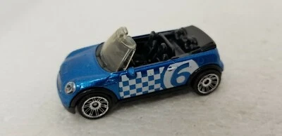 Mini Cooper S Cabrio Matchbox '10 2012 - MBX Beach MB822 - coche fundido a presión azul 1:58 Foto 1 de 4