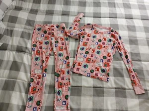 Girl's Old Navy Pink Christmas Pajamas XL/12 - Picture 1 of 5