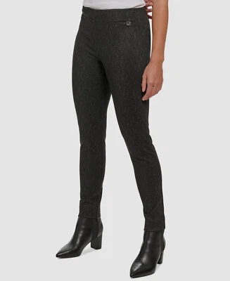 Leggings femininas Calvin Klein de compressão espinha de peixe preta tamanho G - Imagem 1 de 3