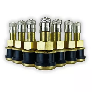 Ten TR501 Straight Truck and Bus Tire 1 1/2 inch Brass Clamp In Valve Stems - Picture 1 of 6