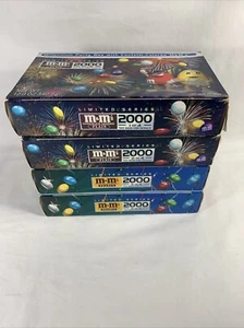 M & M's Millennium Limited Series Set Of 4 Party Boxes 2000 Confetti Colored - Picture 1 of 6