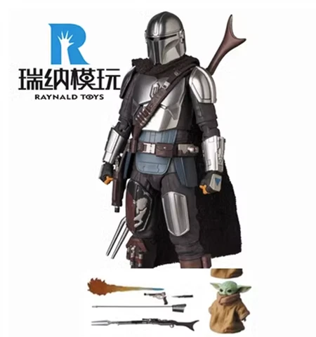 1/12 Star Wars The Mandalorian Beskar Armor Ver. w/ Yoda 6" Figure Model Cover