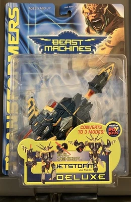 TRANSFORMERS Beast Machines DELUXE JETSTORM Kenner 1999 sin usar, en caja, Evil Vehicon Foto 1 de 4