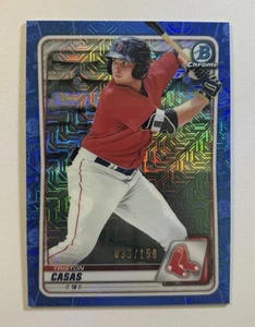 2020 Bowman Chrome Triston Casas Blue Mojo Refractor #’d /150 Red Sox #BCP-208 - Picture 1 of 2