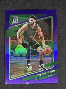 2021-22 Donruss Optic Purple Prizm #25 Jayson Tatum Boston Celtics - Picture 1 of 3