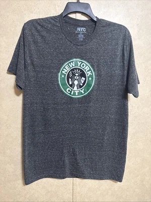 Camiseta gráfica NYC souvenirs XL Triblend Estatua de la Libertad Starbucks Foto 1 de 4