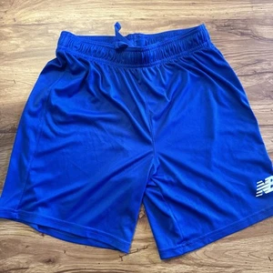 New Balance Boys' Youth Shorts XL Blue Poly Elastic Waist - Picture 1 of 6