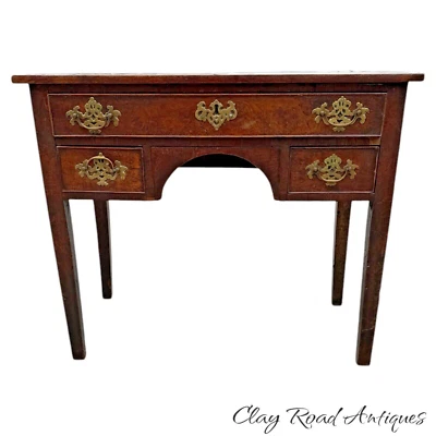 antique chippendale George III Burl wanut dressing table side stand hall console - Image 1 of 4