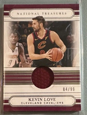 KEVIN LOVE 2020-21 Panini National Treasures Game-Worn/Used Patch 84/99 - Image 1 of 2