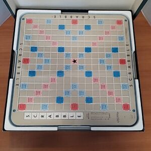 Vintage 1977 Scrabble Deluxe Edition Turntable With Tiles Complete