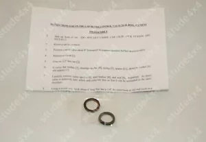KIT DE REPARACIÓN DE VÁLVULAS DE CONTROL DE DIRECCIÓN ASISTIDA STUDEBAKER & AVANT 1958-85 #1545332 - Imagen 1 de 1