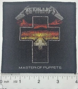 Metallica Master Of Puppets Black Border Woven Patch  - Picture 1 of 1