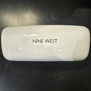 Nine West Eyeglasses Case. White Glossy Case. (no cleaning cloth) - Picture 1 of 4