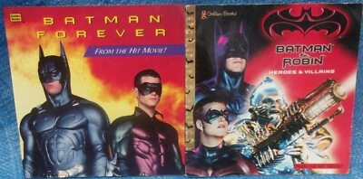 Batman Forever 1995 1997 Batman & Robin lote de libros dorados DC Comics WB de colección  Foto 1 de 4