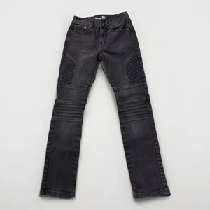 RSQ Jeans Boys Size 14 (24x26) Black Tokyo Super Skinny - Picture 1 of 17