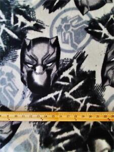 Fleece DISNEY MARVEL'S BLACK PANTHER Printed Fabric - BLACK/WHITE /58" Wide/ SBY