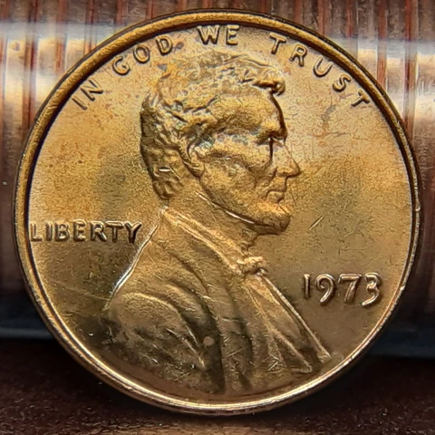 1973 P Lincoln Cent Uncirculated Gem Coins Free Shipping Cover